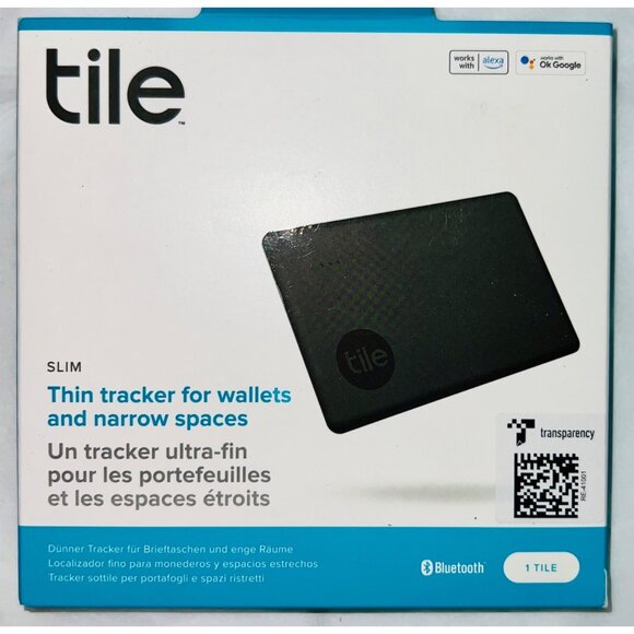 Tile Other - Tile Slim Bluetooth Tracker For Wallets & Narrow Spaces Works w Alexa & Google